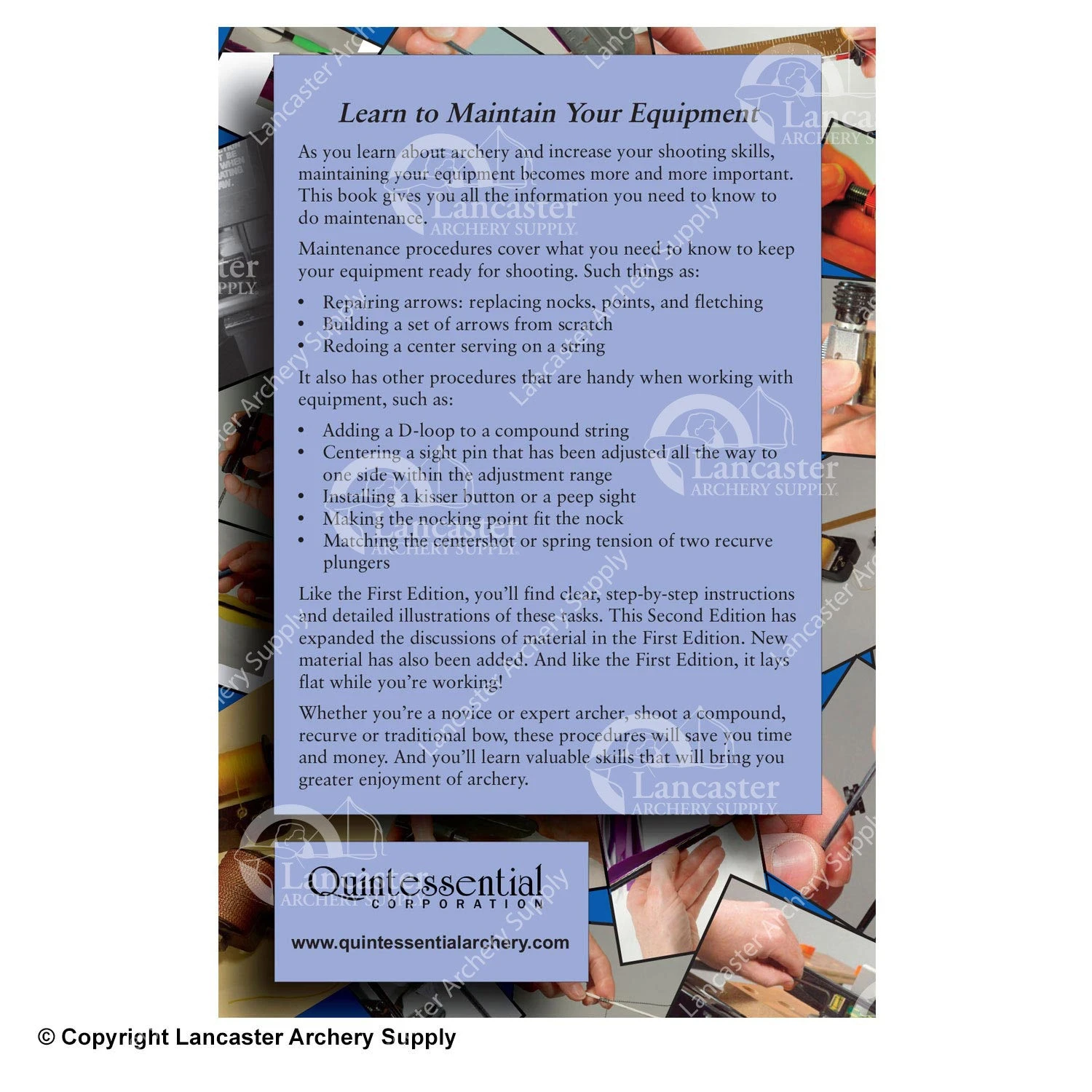 Ruth Rowe 2nd Edition Simple Maintenance For Archery - Image 2